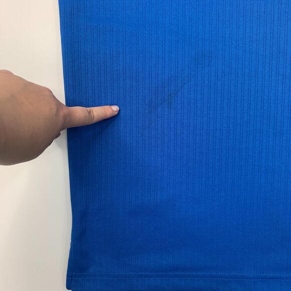 PGA Tour Golf Polo Shirt Mens L Large Cobalt Blue Knit Lightweight Performance - Picture 3 of 14